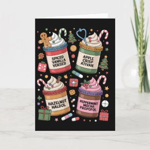 Christmas Nurse Funny Peppermint Mocha Propofol Er Card