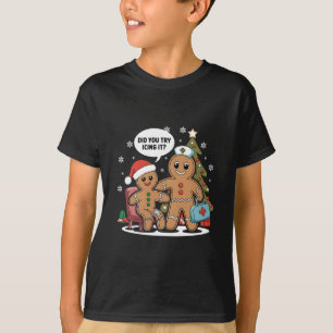 Christmas Nurse Gingerbread Man Did You Try Icing T-Shirt