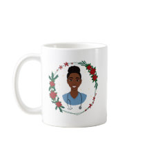 Christmas Nurse Mug, Personalised RN Gift