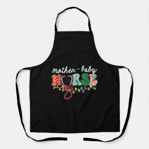 Christmas Nurse Nursing Mother Baby Nurse Christma Apron