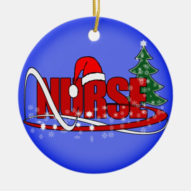 CHRISTMAS NURSE ORNAMENT (Front)