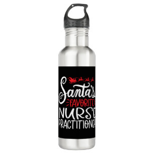 Christmas nurse practitioner, nurse np 710 ml water bottle