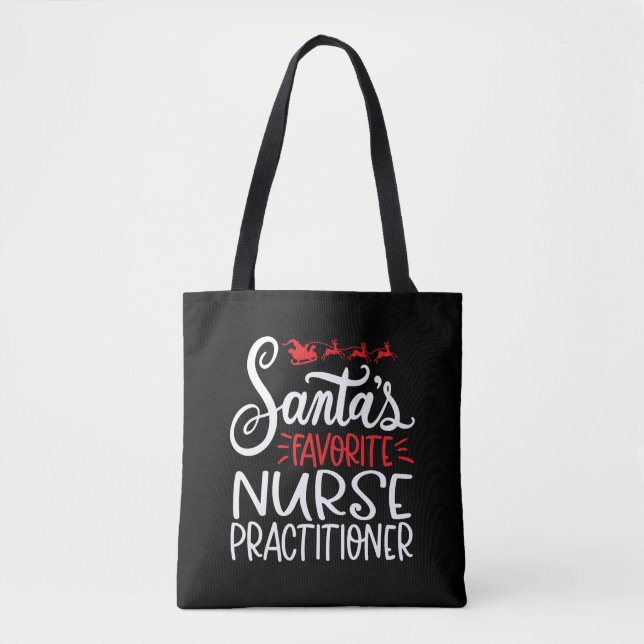Christmas nurse practitioner, nurse np   tote bag (Front)