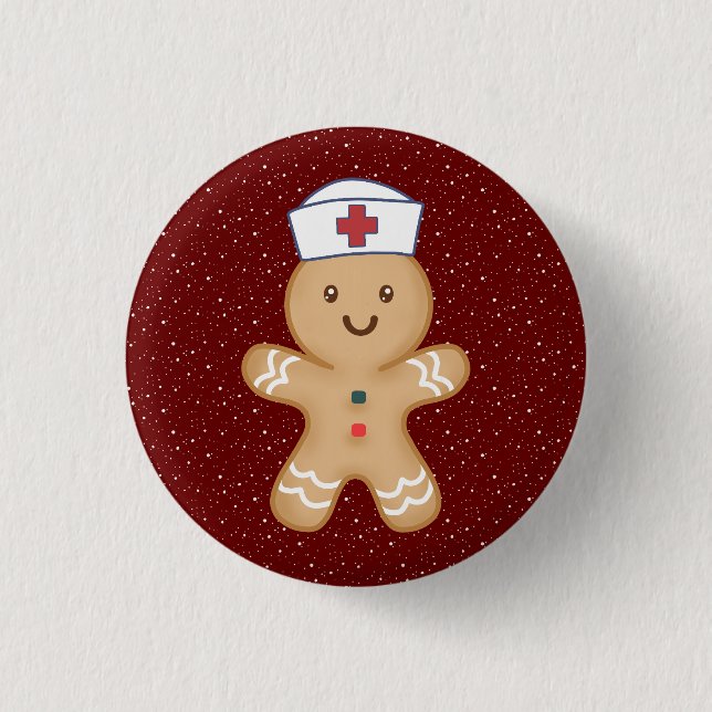 Christmas Nurse Practitioner Paediatrics Student 3 Cm Round Badge (Front)