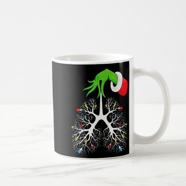 Christmas Nurse Resratory Therast Lung Lights Funn Coffee Mug (Right)
