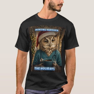 Christmas Nurse Shirt Owl Funny Nurse Gift