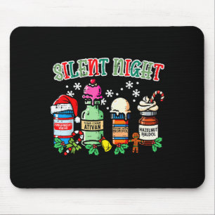 Christmas Nurse Silent Night Propofol Xmas Scrub T Mouse Mat