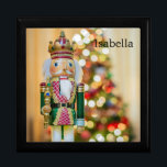 Christmas Nutcracker Add Recipients Name Hinged Gift Box<br><div class="desc">Christmas Nutcracker Add Recipients Name Hinged gift box</div>