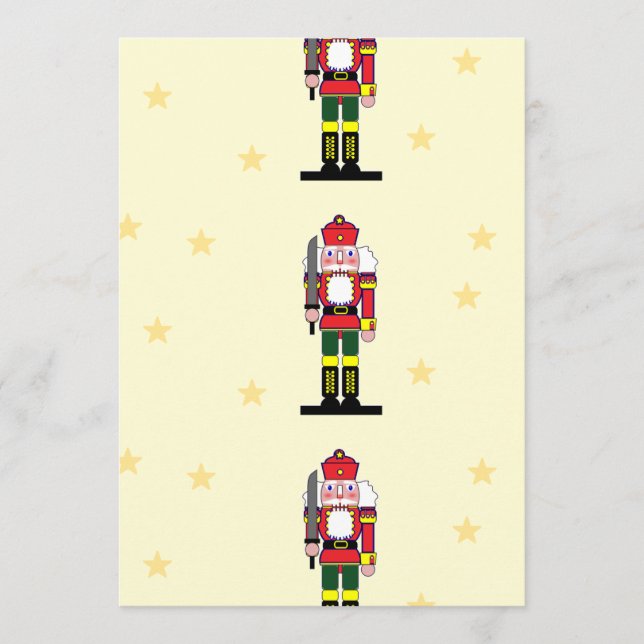 Christmas nutcracker advice card (Front)