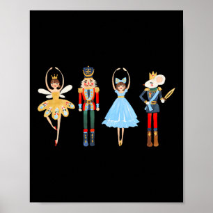 Christmas Nutcracker Ballet Cute Xmas Gifts for Wo Poster