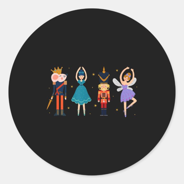 Christmas Nutcracker Ballet - Nutcracker  Classic Round Sticker (Front)