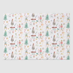 Christmas Nutcracker Ballet Small Pattern Tissue Paper