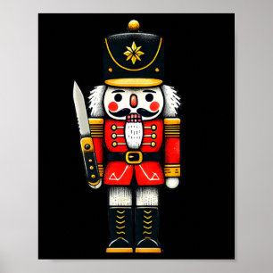 Christmas Nutcracker Ballet Xmas Holiday Fun Pajam Poster