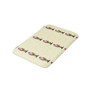 Christmas nutcracker bath mat