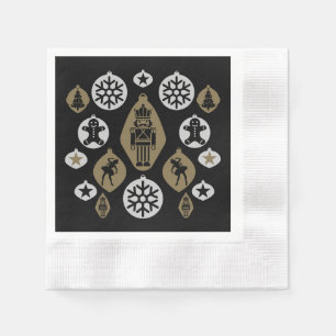 Christmas Nutcracker Baubles Napkin
