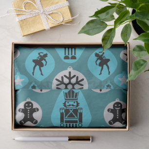 Christmas Nutcracker Baubles Tissue Paper