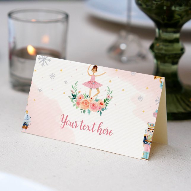 Christmas Nutcracker Birthday Place Card (Creator Uploaded)