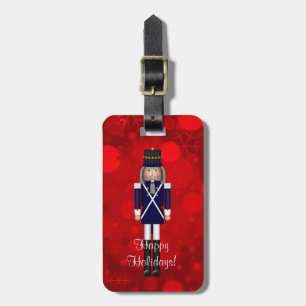 Christmas Nutcracker,Blue-LUGGAGE BAG TAG
