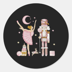 Christmas Nutcracker Byllet Cute Xmas Gifts For Wo Classic Round Sticker