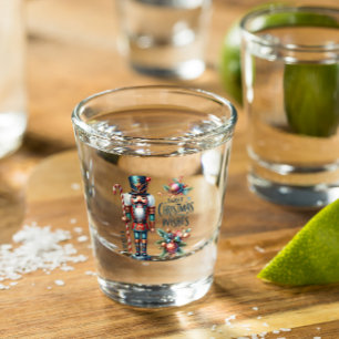 Christmas Nutcracker Candy Cane Christmas Wishes Shot Glass