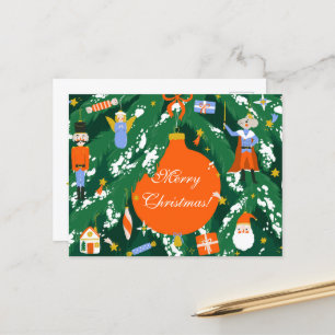 Christmas Nutcracker Characters Postcard