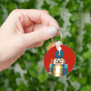 Christmas Nutcracker Classic Gingham Keychain