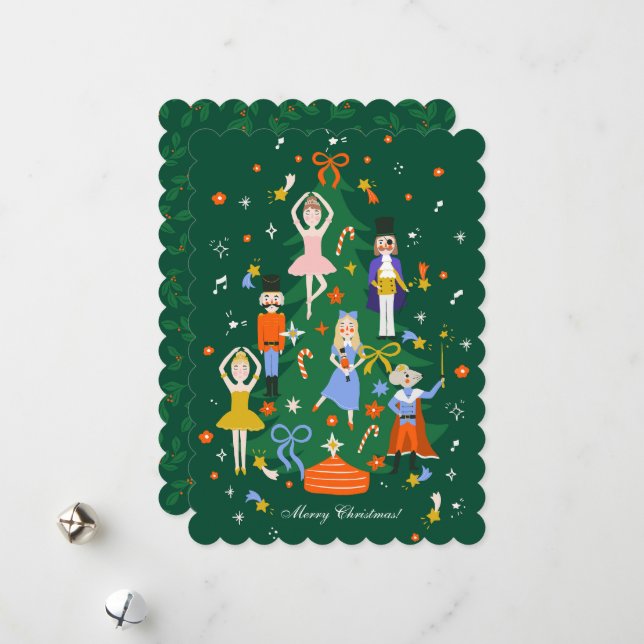 Christmas Nutcracker  Holiday Card (Front/Back In Situ)