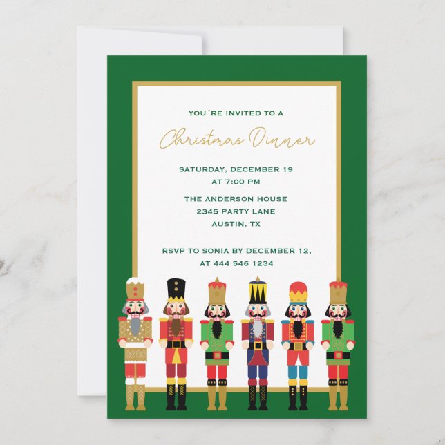 CHRISTMAS NUTCRACKER INVITATION (Front)