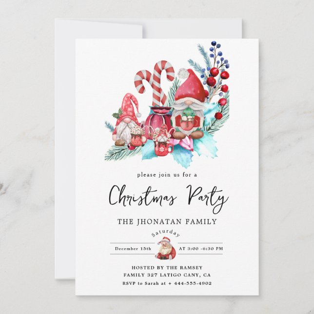 Christmas Nutcracker Isolated Invitation (Front)