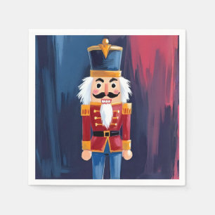 Christmas Nutcracker Merry Christmas Watercolor Napkin