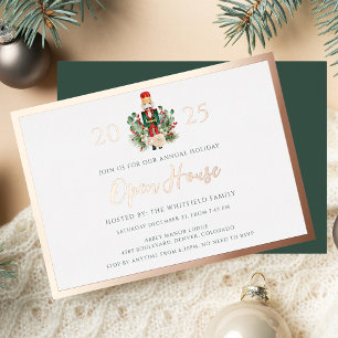 Christmas Nutcracker Open House Holiday Rose Gold