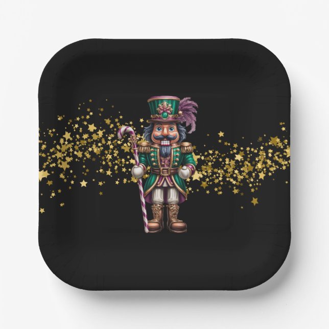 Christmas Nutcracker  Paper Plate (Front)