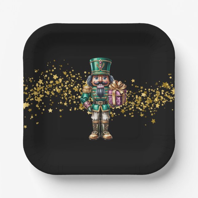 Christmas Nutcracker  Paper Plate (Front)