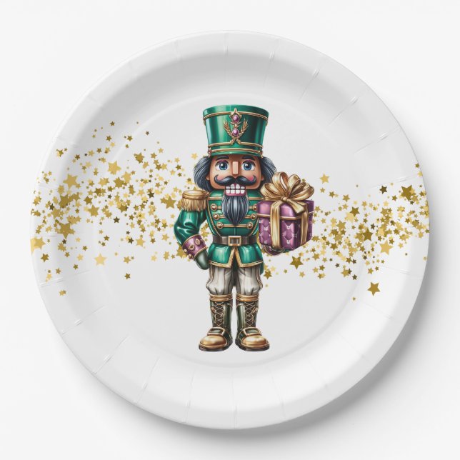 Christmas Nutcracker  Paper Plate (Front)