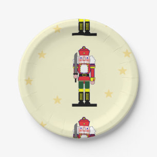 Christmas nutcracker paper plate