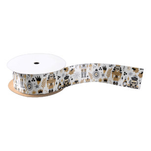 Christmas Nutcracker Pattern Satin Ribbon