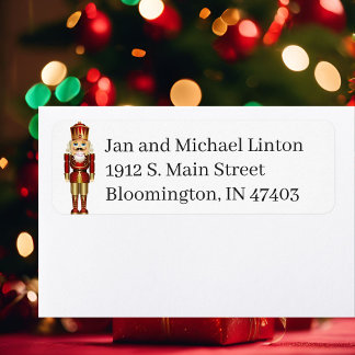 Christmas Nutcracker Personalise Return Address La
