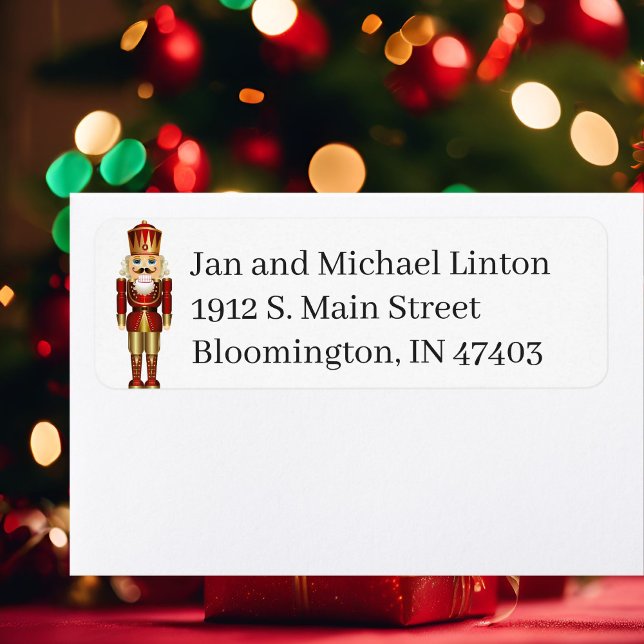 Christmas Nutcracker Personalise Return Address La (Creator Uploaded)
