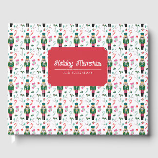 Christmas Nutcracker Personalised Holiday Card Guest Book