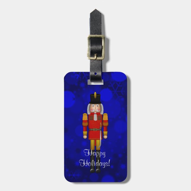 Christmas Nutcracker,Red-LUGGAGE BAG TAG (Front Vertical)