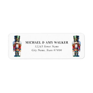 Christmas Nutcracker Return Address Labels