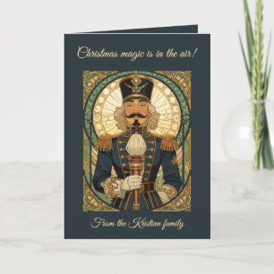 Christmas Nutcracker Soldier Art Nouveau Vintage S Card