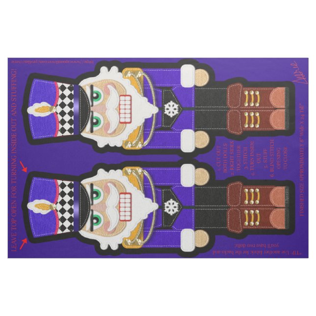 Christmas Nutcracker Soldier Fat Quarter Kit Doll Fabric (Fat Quarter)