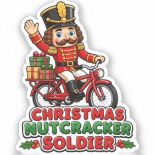 Christmas Nutcracker Soldier Riding Bike