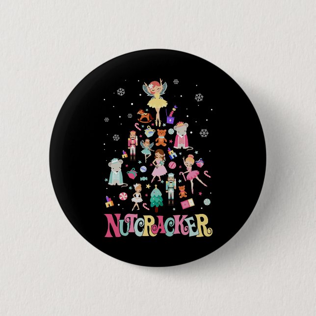 Christmas Nutcracker Squad Ballet Dance Matching F 6 Cm Round Badge (Front)