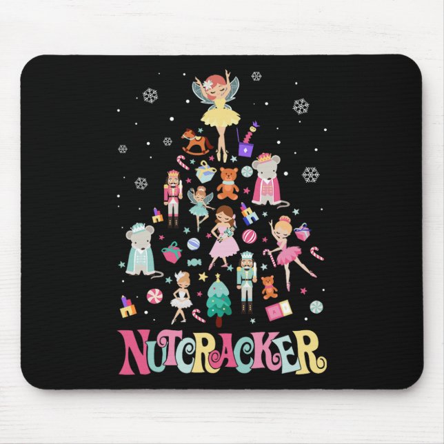 Christmas Nutcracker Squad Ballet Dance Matching F Mouse Mat (Front)