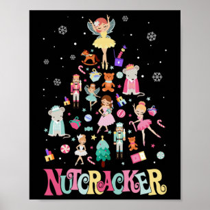 Christmas Nutcracker Squad Ballet Dance Matching F Poster