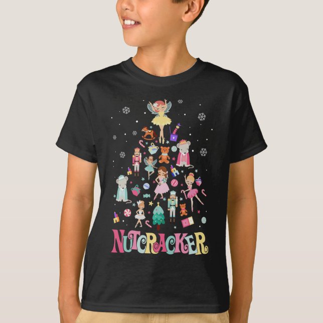Christmas Nutcracker Squad Ballet Dance Matching F T-Shirt (Front)