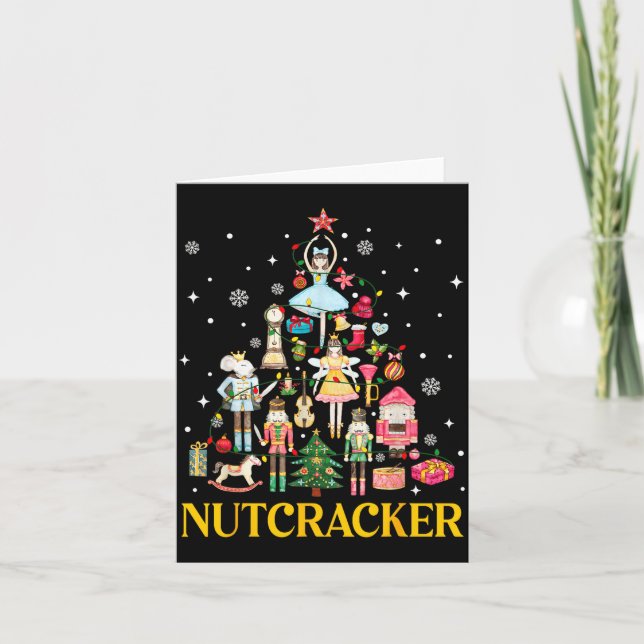 Christmas Nutcracker Squad Ballet Dance Women Kid  Card (Front)