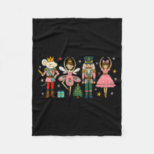Christmas Nutcracker Squad Ballet Dance Women Kid  Fleece Blanket